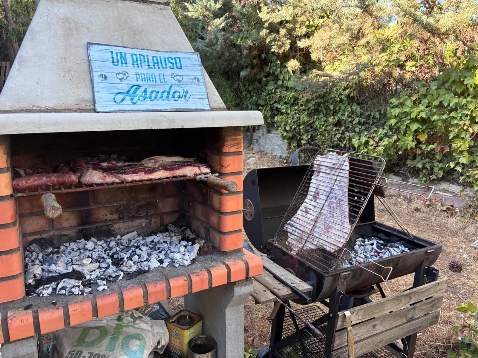 Asado a las afueras de Madrid