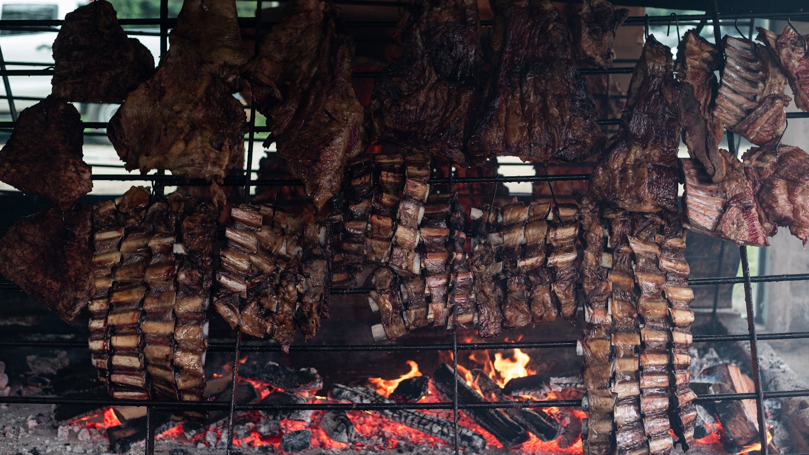 Asado de tira y vacío en terraza — Palermo