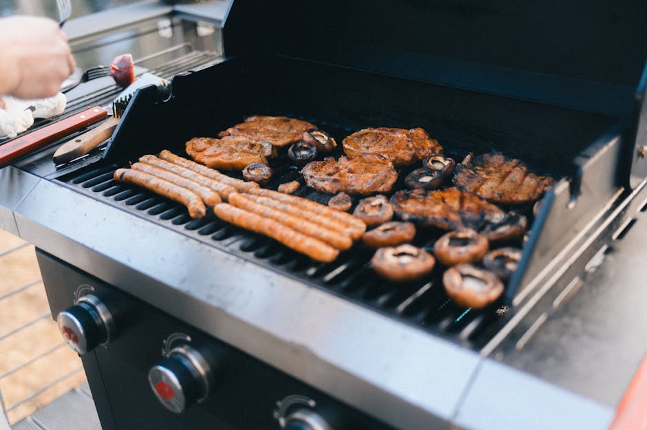 A table prepared to host guests around an asado
