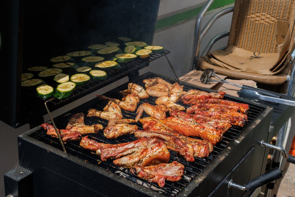 Outdoor table with food and glasses